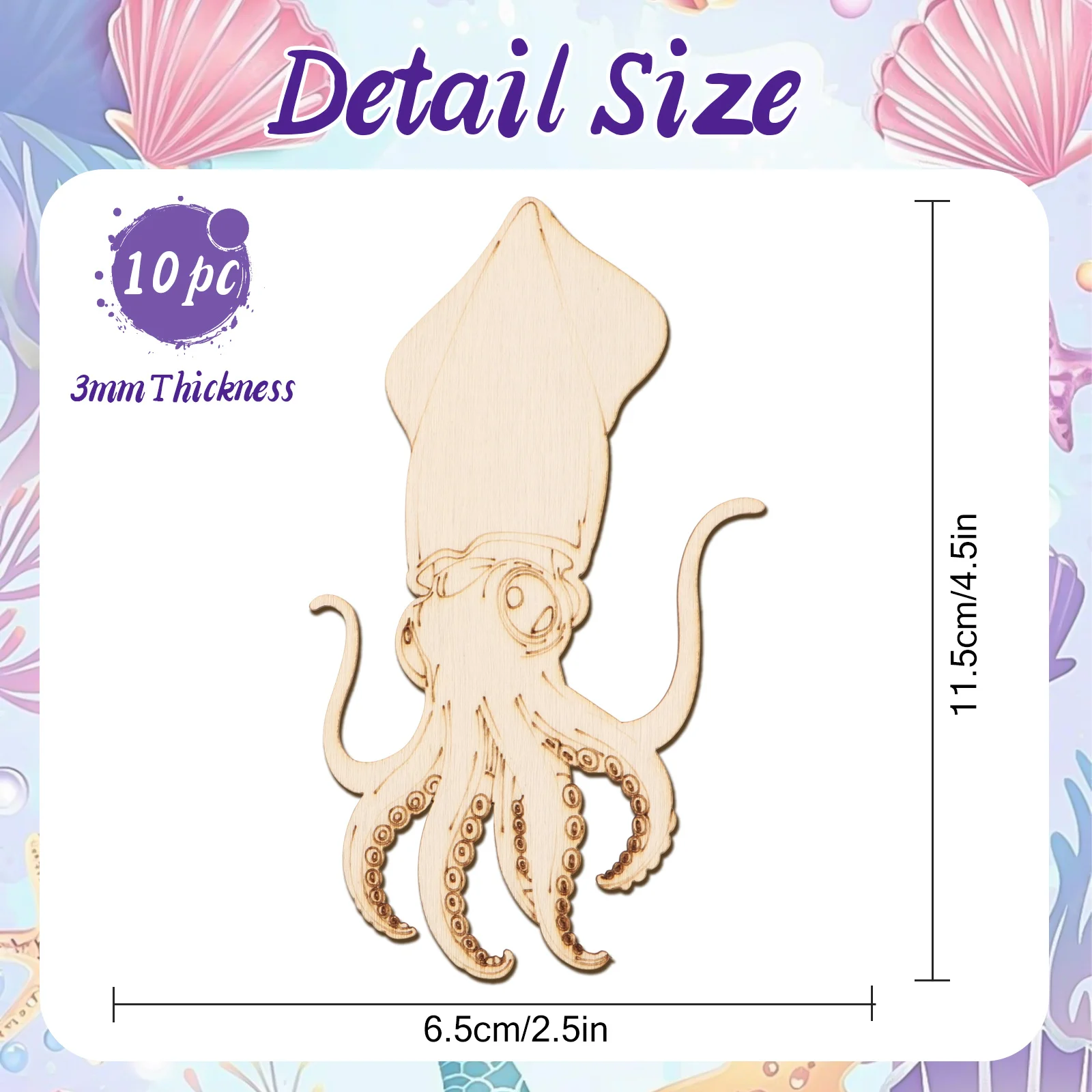10pcs/set Unfinished Wood Craf - Art & Craft Paper Ideas 评论和价格