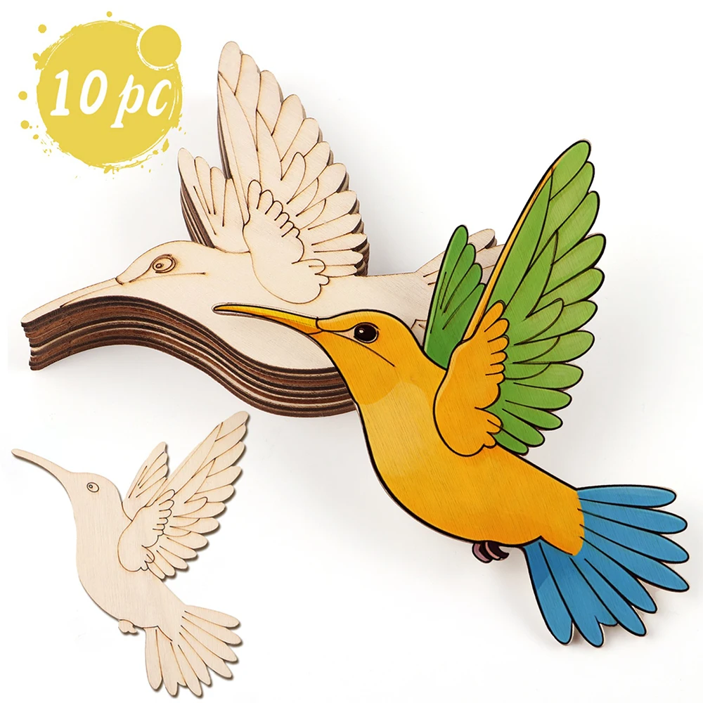10pcs Unfinished Wood Animal B - Art & Craft Paper Ideas 评论和价格