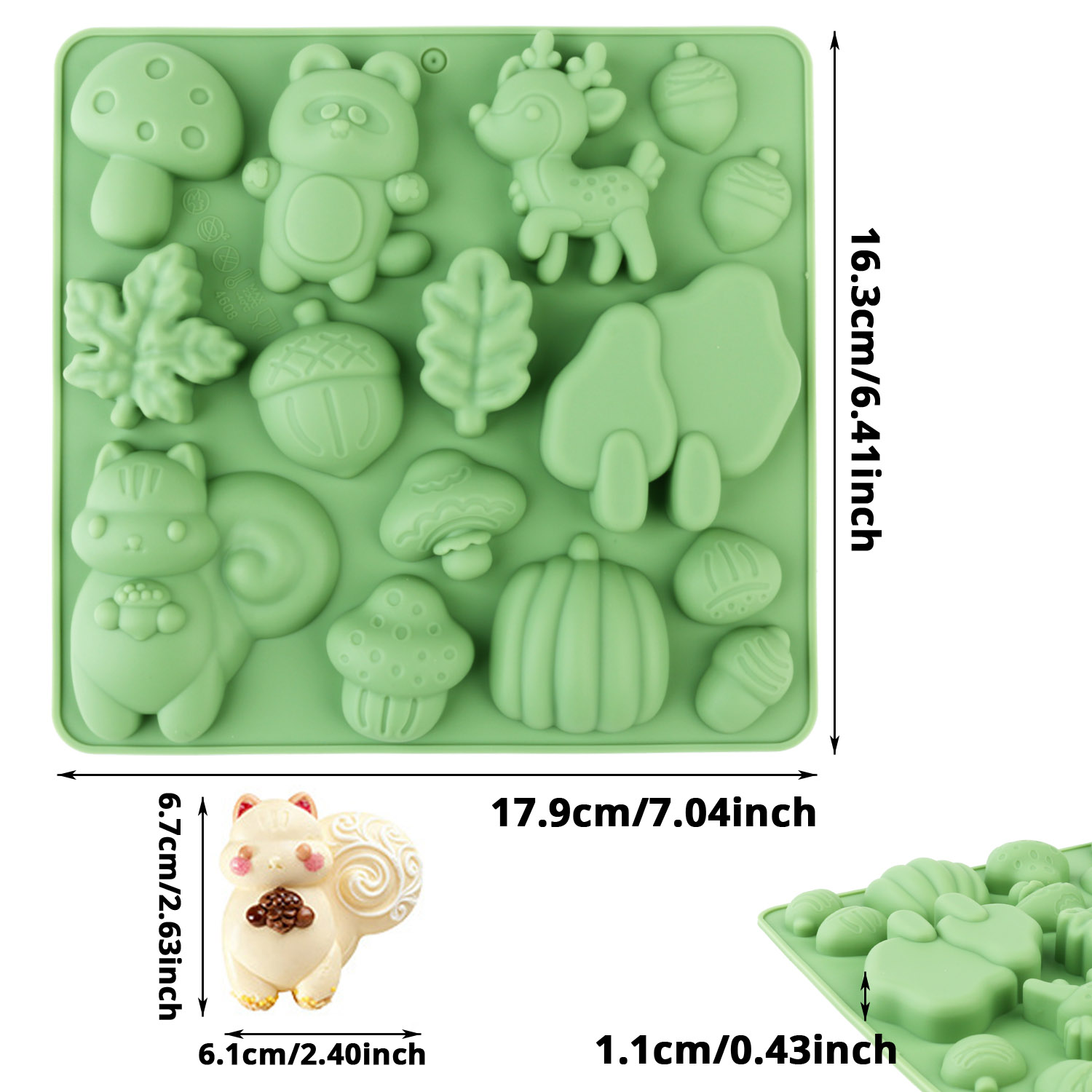 1 Silicone Cake Mold in the Sh - Art Craft Decoration 评论和价格