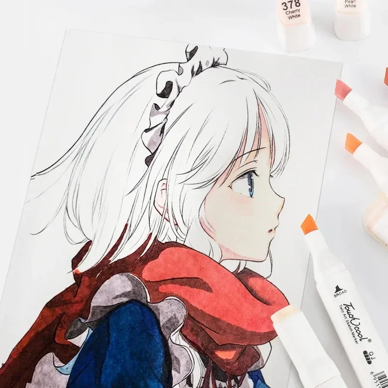 6/12/24/30 Colors Skin Tone Du - Illustration Marker Set 评论和价格