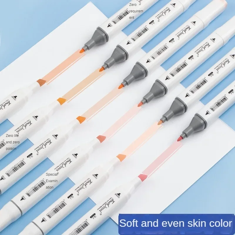 6/12/24/30 Colors Skin Tone Du - Illustration Marker Set 评论和价格