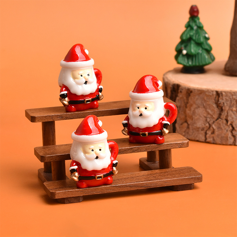 Mini Santa Teacup Ornament - R - Art Craft Decoration 评论和价格