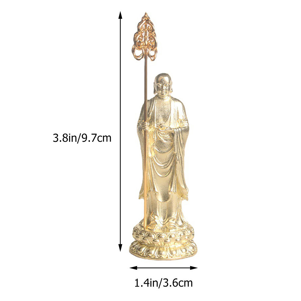 Brass Buddha Statue Monk Spade - Art Craft Decoration 评论和价格