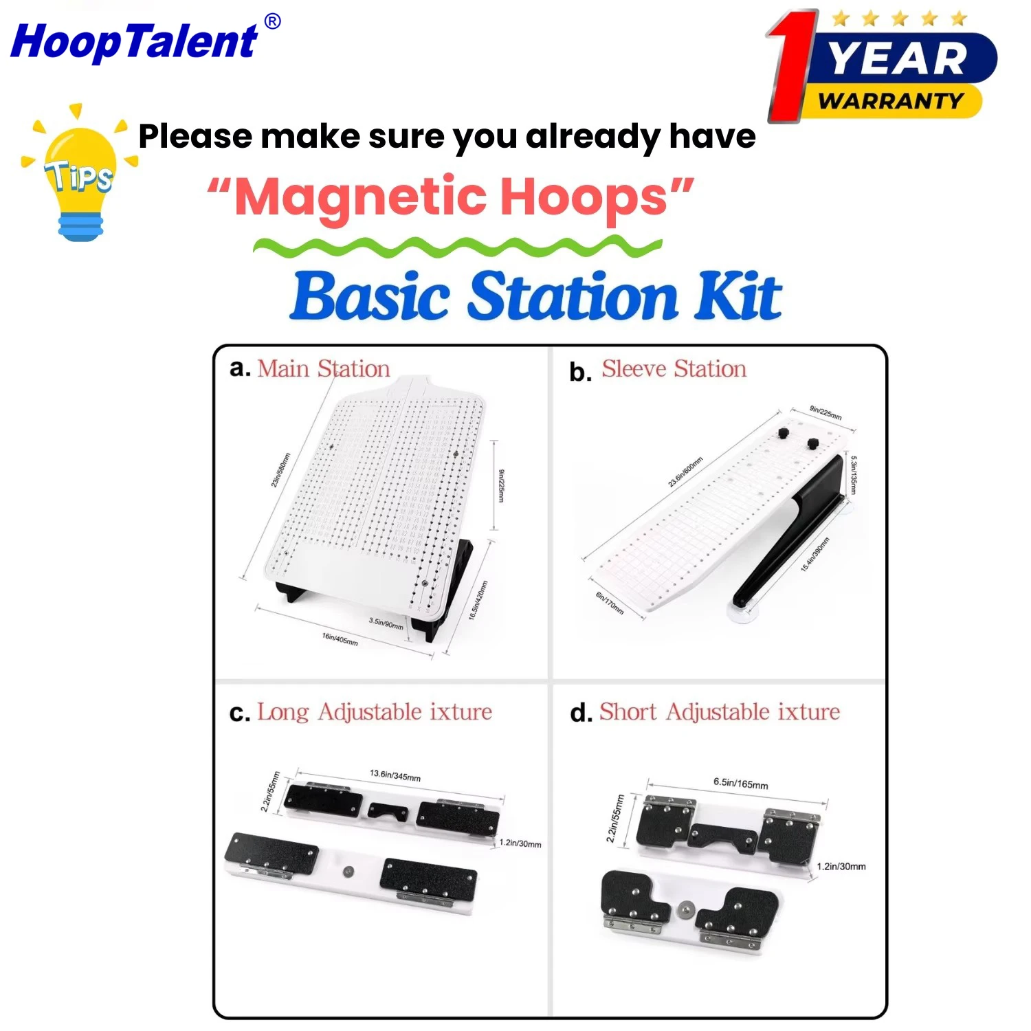 Hooping Station Kit for Baruda - Embroidery Hoop Kit 评论和价格