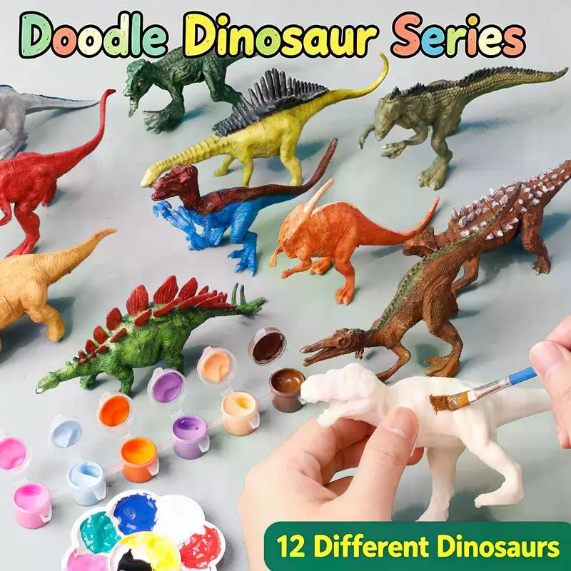 Dinosaur White Embryo Toy Set  - Dinosaur And Craft 评论和价格