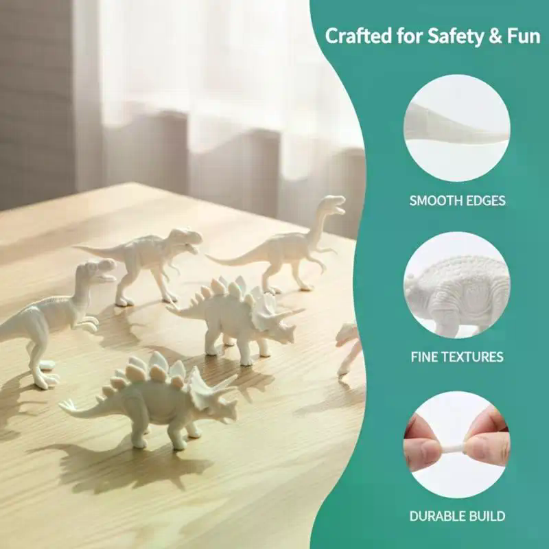 Dinosaur White Embryo Toy Set  - Dinosaur And Craft 评论和价格