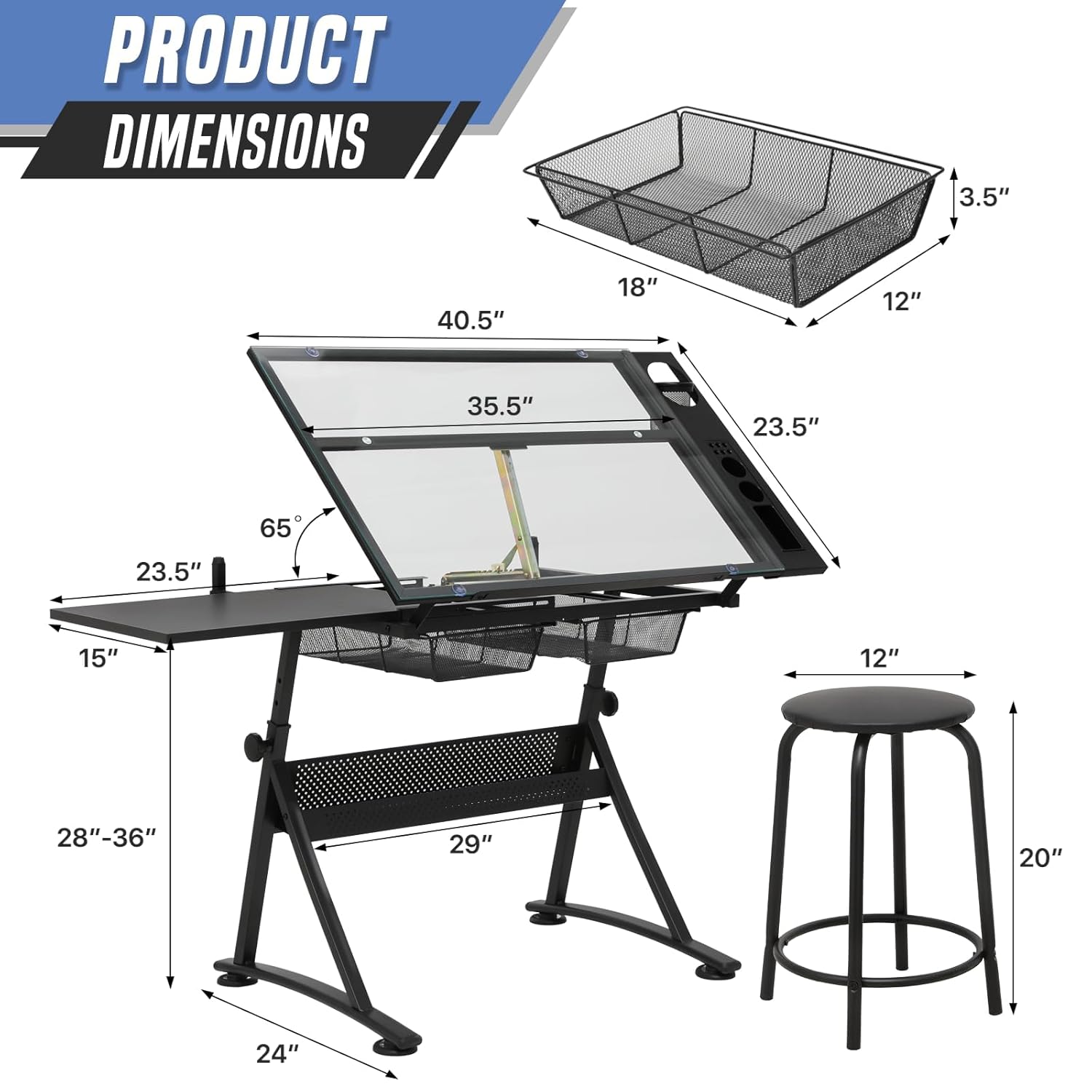 Drafting Table with Height Adj - Art & Craft Paper Ideas 评论和价格