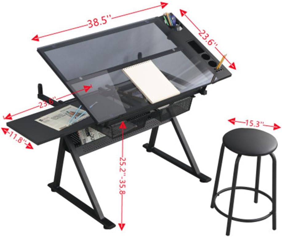 Table w/Stool, Height Adjustab - Art & Craft Paper Ideas 评论和价格