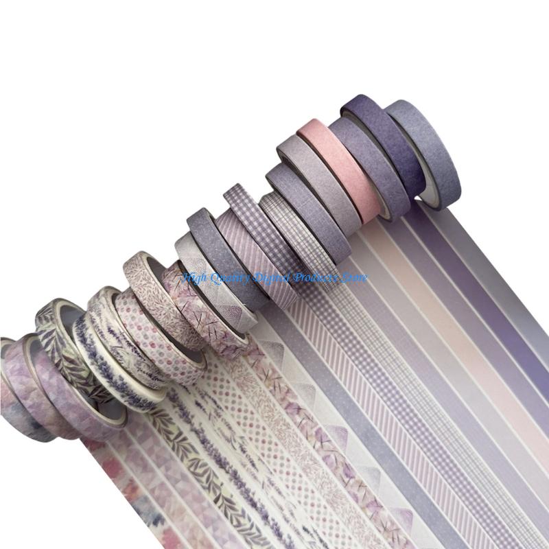 U2JE 20 Roll Paper Tape Retro  - Washi Tape Rolls 评论和价格