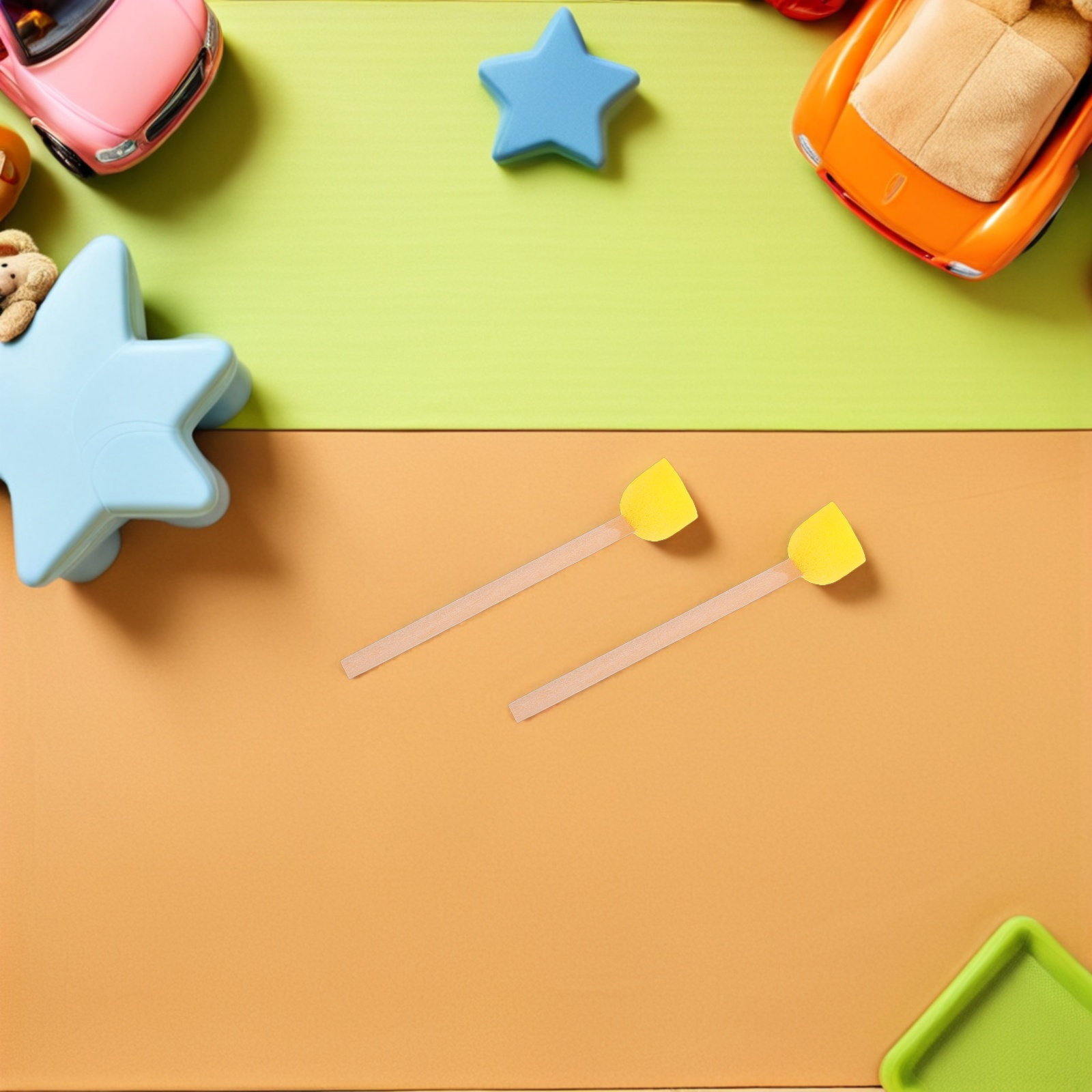 80Pcs Round Sponge Brushes Woo - Art Craft For Preschoolers 评论和价格