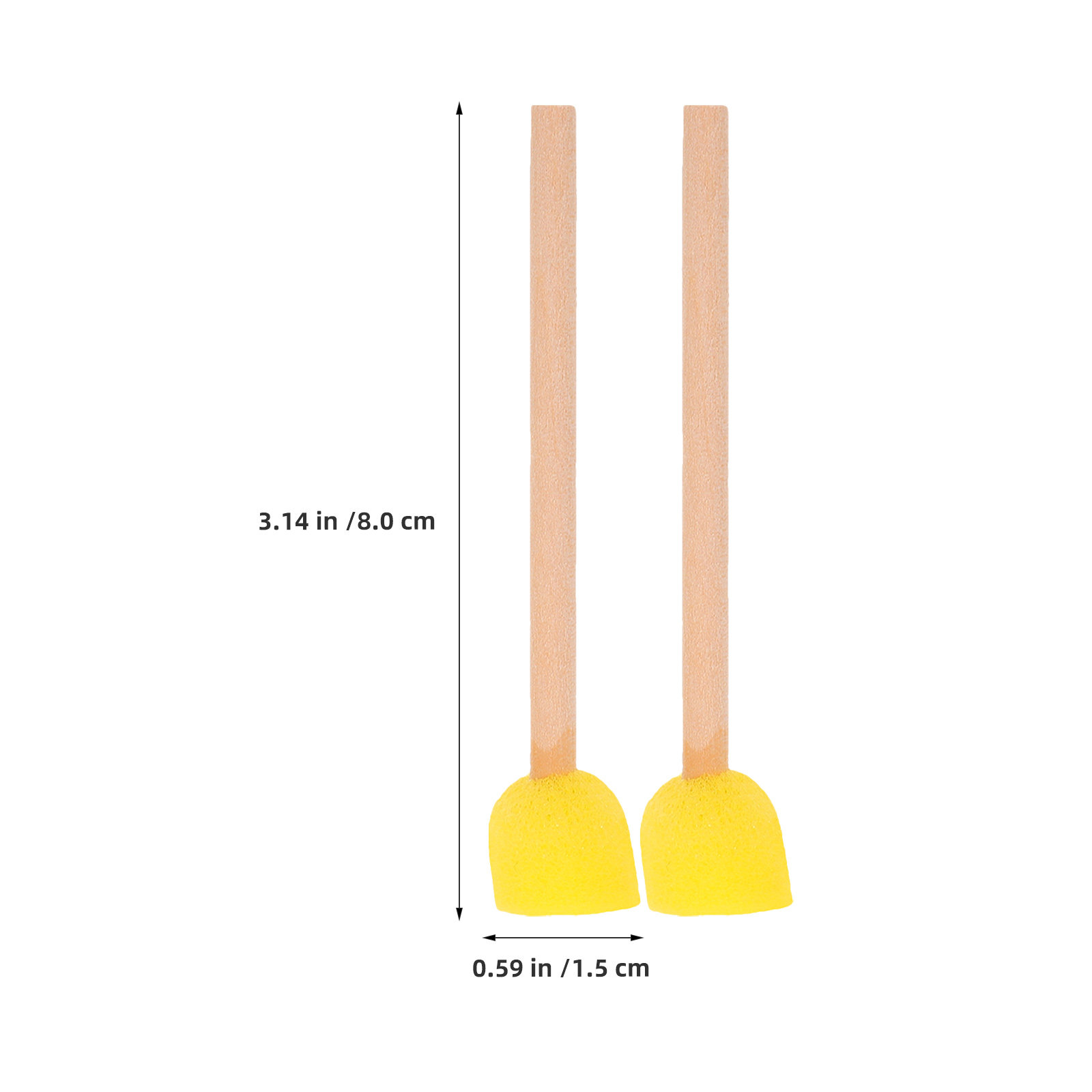 80Pcs Round Sponge Brushes Woo - Art Craft For Preschoolers 评论和价格