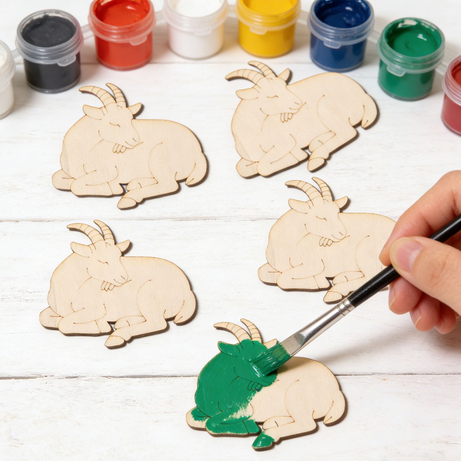 10pcs/set Unfinished Wood Shee - Art & Craft Paper Ideas 评论和价格