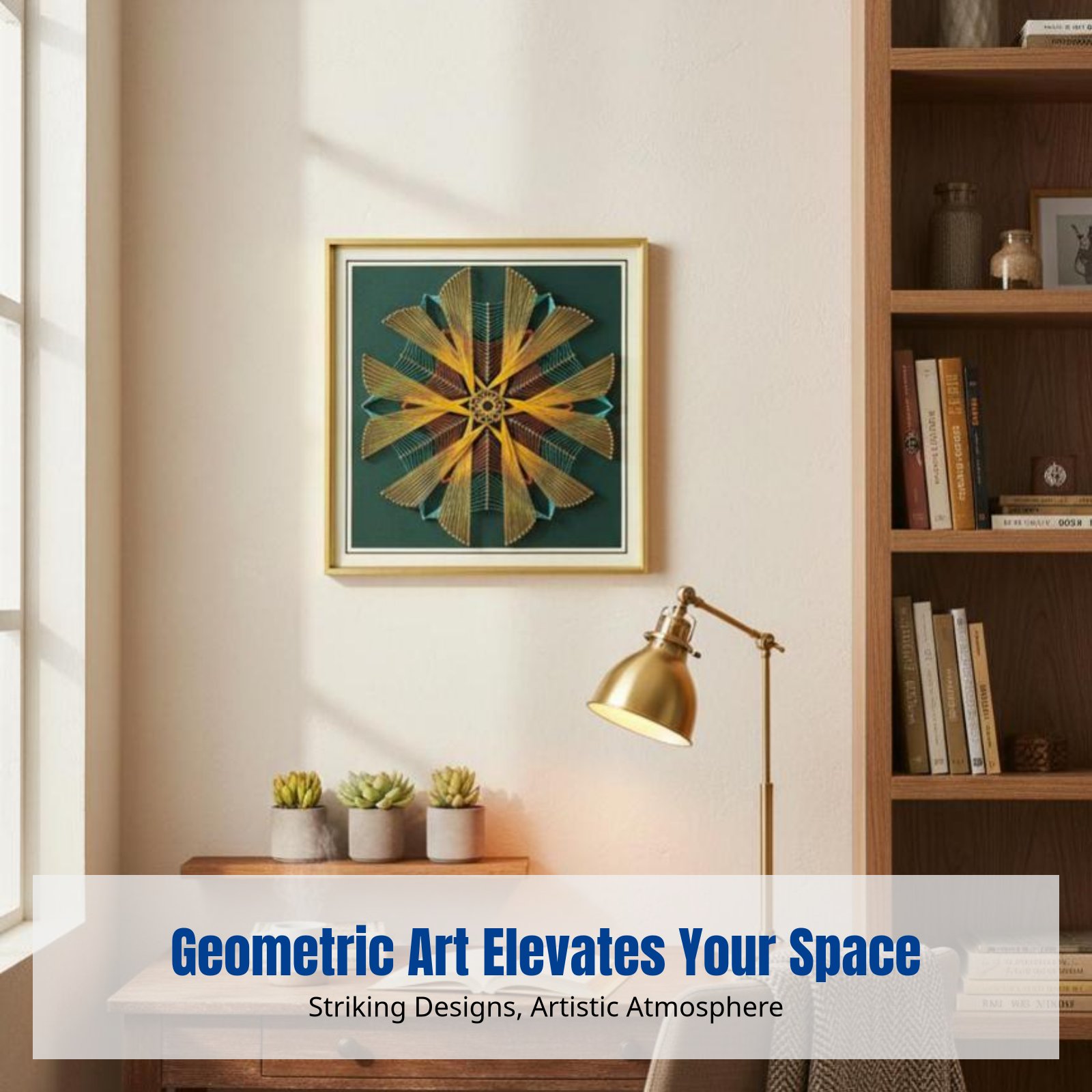 Geometric Pattern Nail String  - Art Craft Decoration 评论和价格